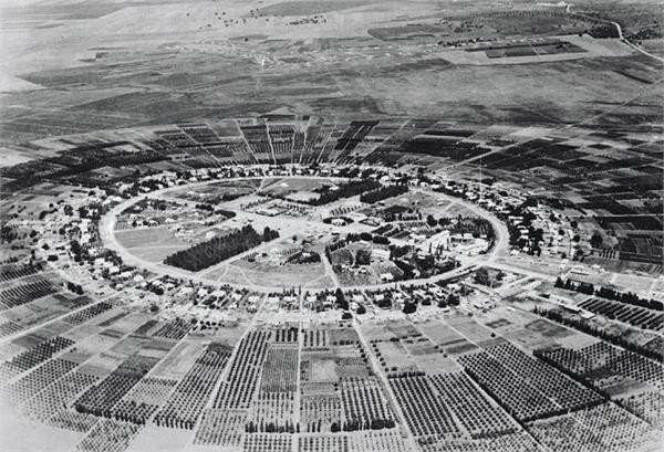 Nahalal's circular layout. Photo: Jewish National Fund